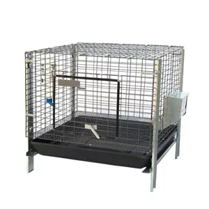 Stackable Rabbit Cage With Feeder Water Bottle Guinea Pig Ferret Bunny Cage - Picture 1 of 7