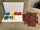 Vintage Hasbro Lincoln Logs Building Toy Lot-397 pcs- Accessories Roofs Windows