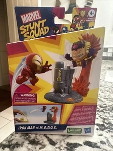 Hasbro MARVEL Stunt Squad IRON MAN VS M.O.D.O.K. Mini Figure Set - Picture 1 of 2