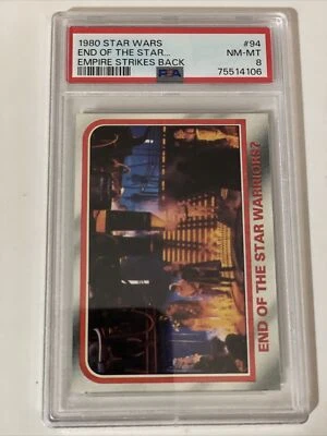 1980 Topps Star Wars Empire Strikes Back End of the Star Warriors? #94 PSA 8 Foto 1 de 2