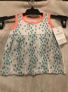 Carter's ärmelloses Freizeitkleid Größe 6M mehrfarbig Einzelhandel $ 12 (TW-1414) - Bild 1 von 5