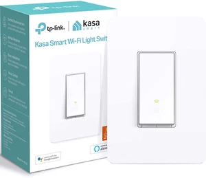 Kasa Smart Light Switch HS200, Single Pole, Needs Neutral Wire, 2.4Ghz Wi-Fi Lig - Picture 1 of 12