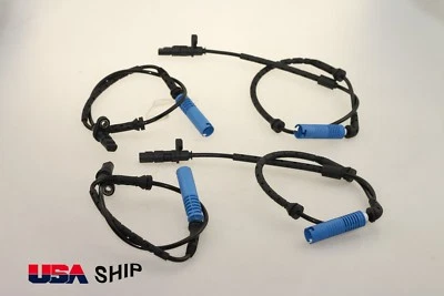 x4 ABS Sensor Velocidad Rueda Delantero Trasero Izquierdo Derecho PARA BMW E53 X5 2000-2004 SET Foto 1 de 4