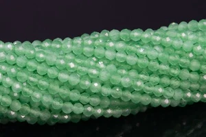 2 mm Grün Katzenauge Perlen Klasse AAA Facettiert Rund Lose Perlen 15 Zoll - Bild 1 von 3