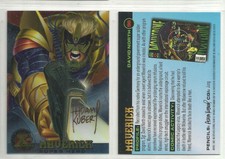 1995 Ultra X-Men Chromium (Fleer) GOLD FOIL SIGNATURE "Base Card" #56 Maverick