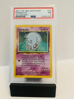 PSA 7 NM 2001 Pokemon Neo Discovery Wobbuffet 1st Edition #35 - Image 1 of 2