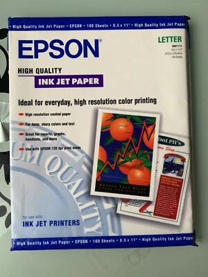 Epson High Quality Inkjet Paper Matte 8-1/2 x 11 100 Sheets/Pack S041111 - Image 1 of 3