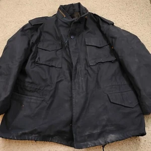 Alpha Industries Jacke Herren XL blau Mantel Cold Weather Mans Field mit Innenfutter - Bild 1 von 18