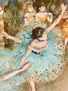 Edgar Degas Bailarina Verde 8x10 Giclee Canvas Print Ballet Wall Decor Artwork - Picture 1 of 2