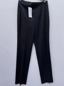 Artigiano Black Wool Blend Smart Trousers Size UK 8 Long W27" L31" - Picture 1 of 3