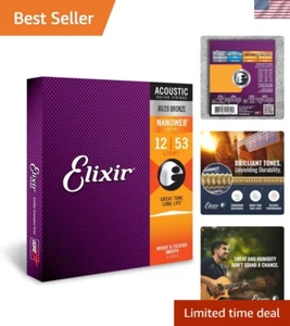 Strings, Acoustic Guitar Strings, Phosphor Bronze with NANOWEB Coating, Longest- - Picture 1 of 8