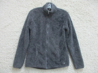 Suéter Deportivo FILA Pequeño Adulto Gris Cremallera Completa Bolsillos Polar Atlético Mujer S Foto 1 de 4