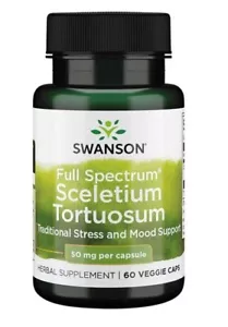 Swanson Full Spectrum Sceletium Tortuosum, 50mg 60 vcaps (Exp.11/26) - Picture 1 of 1