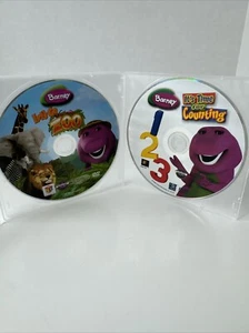 Barney 2 Disks- Lets Go to the Zoo & It’s Time For Counting  - Picture 1 of 3