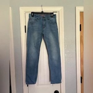 Tommy Hilfiger Jeans Boys Size 16 Blue Medium Wash Straight Leg Denim Adjustable - Picture 1 of 7