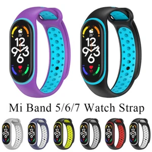 For Xiaomi Band 7/6/5 Wrist Strap Fashion Silicone Strap Wristband Sports ρ - Picture 1 of 18