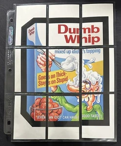 2023 Wacky Packages Old School S11 DUMB WHIP PUZZLE 9 Card Set w/back checklists - Picture 1 of 4