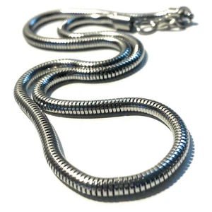 COLLANA CATENINA IN ACCIAIO INOX SNAKE 48 CM X 5 MM DA UOMO E DONNA - Foto 1 di 8