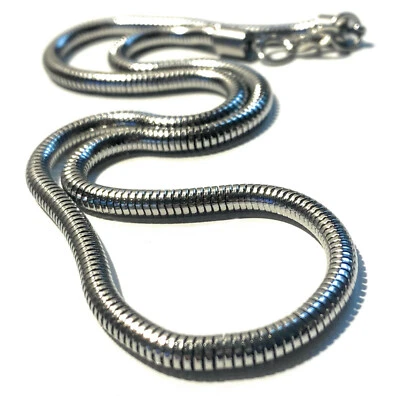 COLLANA CATENINA IN ACCIAIO INOX SNAKE 48 CM X 5 MM DA UOMO E DONNA - Immagine 1 di 4