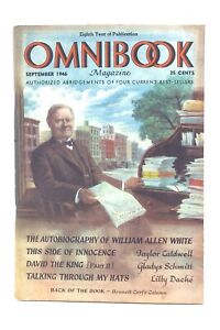 Omnibook September 1946 Magazine Four Current Best Sellers Taylor Caldwell K286