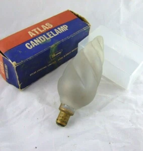 Vintage Atlas Candlelamp household light bulb collectors item original packaging - Picture 1 of 3