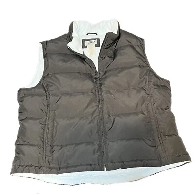 Chaleco Hinchado ATHLETIC WORKS Cremallera Negro Bebé Azul Nylon Vellón Talla XL 16-18 Mujeres Foto 1 de 4