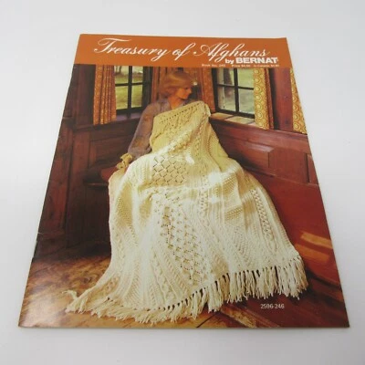 Treasury of Afghans by Bernat, Book No. 246 2596-24 Crochet Pattern Book - Image 1 of 2