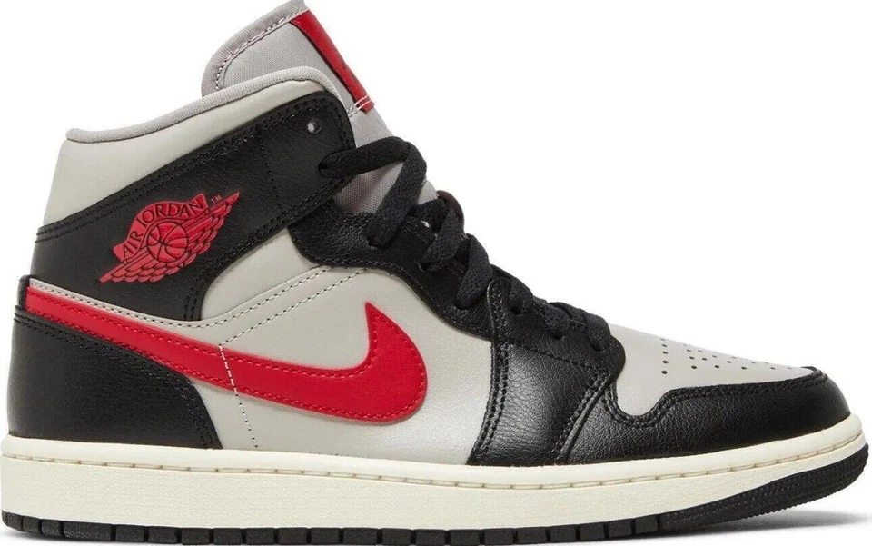 Jordan 1 Mid Black College Grey W