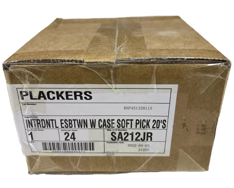 4 X 20 Counts Plackers Gentle Piks Super Soft Interdental Picks With Case