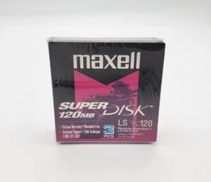 Maxell SuperDisk 120MB 3 confezioni dischetti LS-120 3M vintage nuovi sigillati - Foto 1 di 6