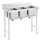 Stainless Steel Sink with 11x10 Inch Heavy Duty Tall Backsplash Basins and More