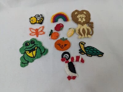 Lote Coser Parche Bordado Apliques Animal Insecto Fruta Arco Iris Foto 1 de 4