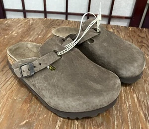 Birkenstock Boston Mule Clogs Suede Leather Slip On Buckle Kids 27 US 9 Toddler - Picture 1 of 6