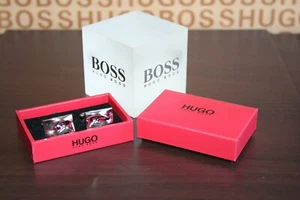 Neu Hugo Boss Herren Silber Smart Smoking Abschlussball Hochzeit Anzug Hemd Manschettenknöpfe Manschettenknöpfe - Bild 1 von 24