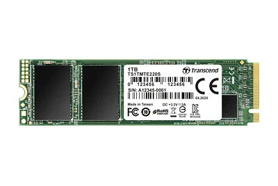 1TB Transcend NVMe PCIe Gen3x4 M.2 2280 3D TLC SSD 220S - Bild 1 von 4