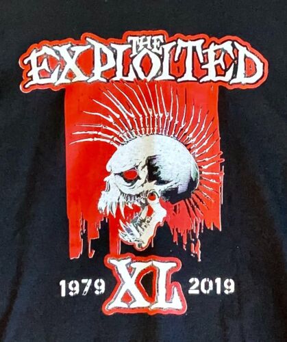 The Exploited T Shirt Punk T Shirt Skull T Shirt Mens Large Concert T Shirt