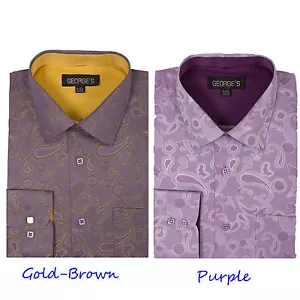 Camicia elegante uomo 60% cotone 40% poliestere fashion design di George AH625 - Foto 1 di 5