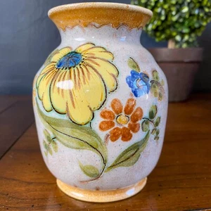 Vaso originale firmato 2525 MARGRIET Royal Zuid Holland GOUDA dipinto a mano 4,5" - Foto 1 di 6