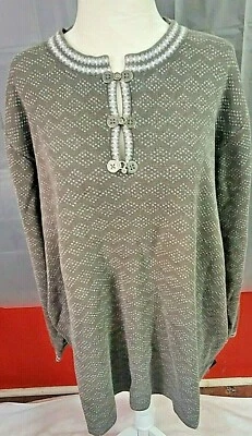 Woolrich Women's Size 2X Charcoal/Heather Pullover Sweater - Image 1 of 4