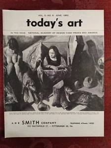 TODAYs ART Magazine June 1962 National Academy of Design Mina Kocherthaler - Picture 1 of 1