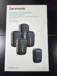 Saramonic 4-Channel Wireless Lavalier Microphone Set of 4, Blink500T4 Lapel NEW - Picture 1 of 6