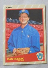 1989 Fleer SuperStars #32 Dan Plesac Milwaukee Brewers Baseball Card