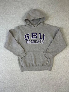 Southwest Baptist Unv Bearcats Hoodie Mens M Gray Russell Athletic Pullover - Picture 1 of 10
