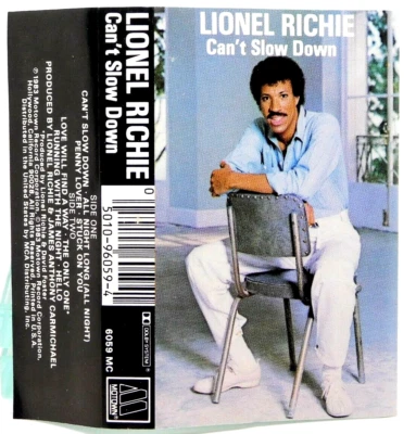 Cassette Lionel Richie Cant Slow Down 1983 Motown Records All Night Long 6059 MC - Image 1 of 2