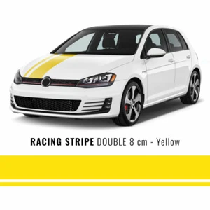 Adhesive Stripes for Car 2F Yellow 80 mm x 5 m - Picture 1 of 6