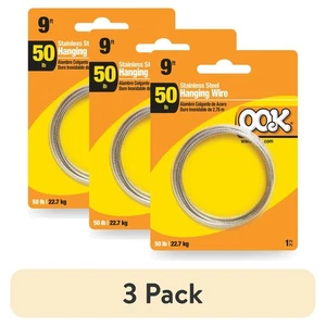 (3er Pack) OOK Edelstahl hängender Draht (9 Fuß) 50 Pfund - Bild 1 von 5