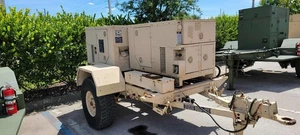 Used Fermont MEP 802A 5KW, generator with Military Spec Trailer - Picture 1 of 5