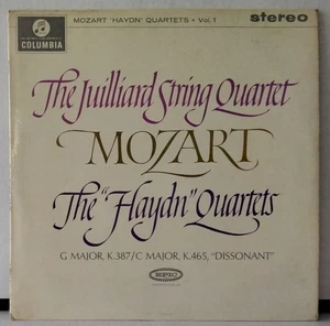 COLUMBIA SAX 2470 MOZART, JUILLIARD STRING QUARTET - "HAYDN" QUARTETS UK 1962 LP - Picture 1 of 3