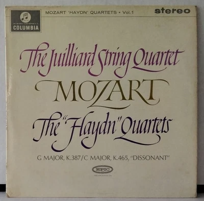 COLUMBIA SAX 2470 MOZART, JUILLIARD STRING QUARTET - "HAYDN" QUARTETS UK 1962 LP - Image 1 of 3