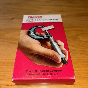 Starrett Outside Micrometer No.K436RL-1 EDP No. 60086 New! - Picture 1 of 7